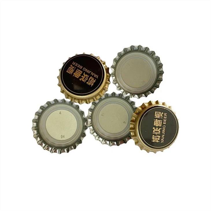 Tapas de botellas de metal